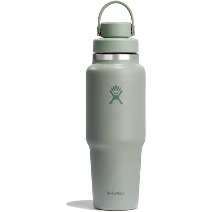 Hydro Flask Botella de viaje con tapa flexible, a prueba de fugas e ideal para mantener bebidas frías, color agave