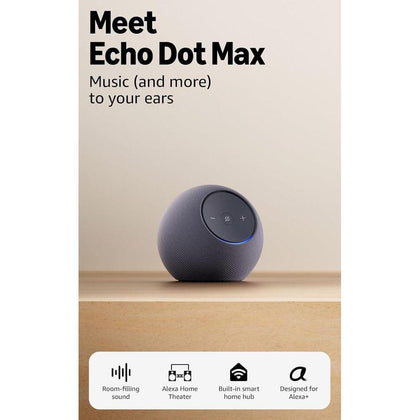 Amazon Echo Dot Max: bocina Alexa con sonido envolvente y hub de Smart Home integrado