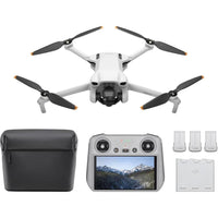 DJI Mini 3 combo con cámara 4K, 3 baterías, transmisión de video a 10 km, ideal para principiantes, dron ligero y avanzado
