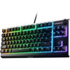 SteelSeries Apex 3 TKL RGB, teclado para juegos; compacto, iluminación RGB, resistente al agua y polvo, silencioso