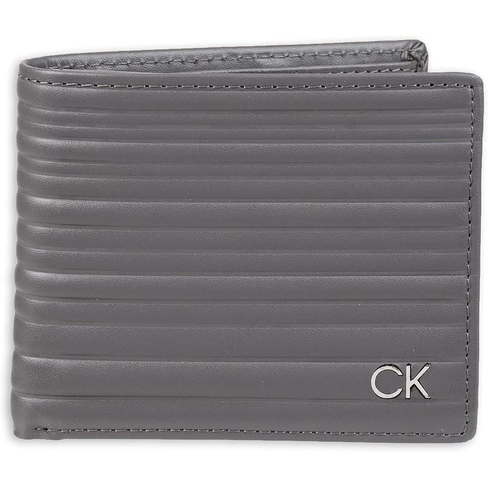 Calvin Klein Billetera para Hombre con Tecnología RFID, Múltiples Ranuras y Ventana de Identificación