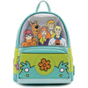 Loungefly Scooby Doo Mystery Machine - Bolso de hombro con doble correa para mujer, diseño clásico multicolor