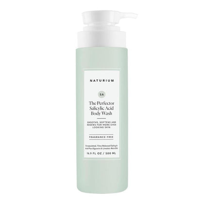 Naturium The Perfector Gel de baño con ácido salicílico y limpiador suave, ideal para purificar y suavizar la piel