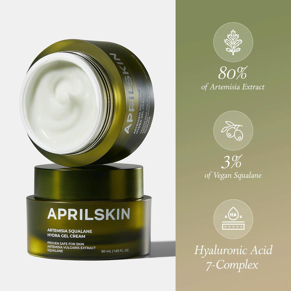 Dúo De Serum Y Crema En Gel Aprilskin Calmar E Hidratar Pieles Sensibles Artemisia Ácido Hialurónico