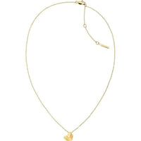 Calvin Klein Collar con colgante diseño de corazón facetado, elegante y seguro, para todas las ocasiones