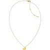 Calvin Klein Collar con colgante diseño de corazón facetado, elegante y seguro, para todas las ocasiones