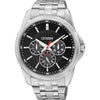 Reloj de cuarzo para hombre Citizen, diseño clásico en acero inoxidable, funcionalidades de calendario y resistencia al agua