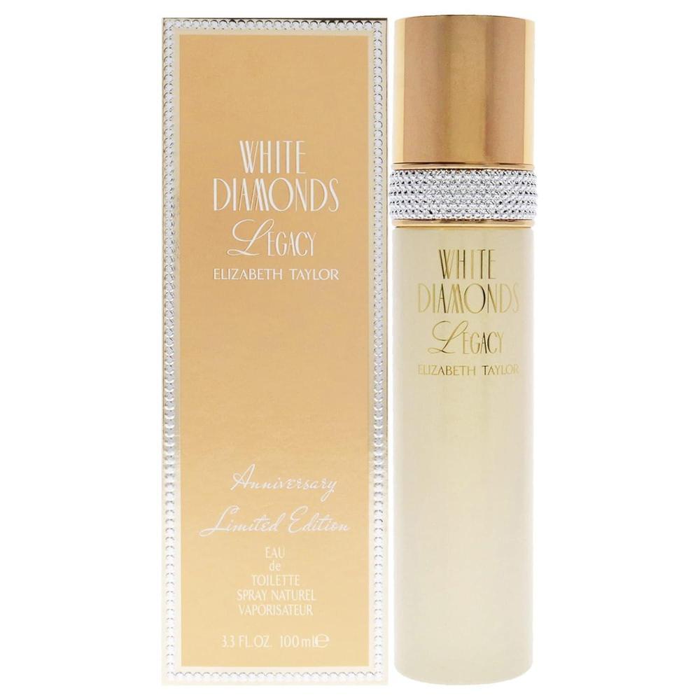 Elizabeth Taylor White Diamonds Legacy EDT Spray para Mujeres, fragancia floral larga duración