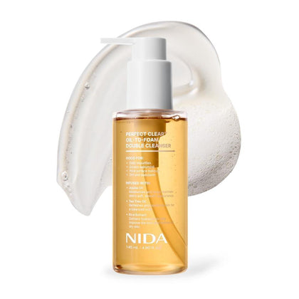 Nida Perfect Clear - Limpiador Doble 145ml Aceite De Jojoba Y Té Para Impurezas Y Sebo