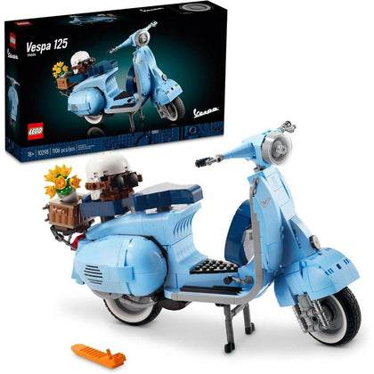 LEGO Icons Vespa 125 Kit de Construcción - Modelo Scooter Italiano Vintage - Incluye Soporte para Fácil Exhibición