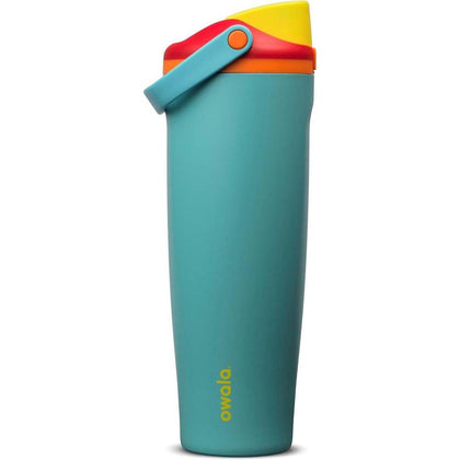 Botella de Agua Owala FreeSip Sway de Acero Inoxidable con Pico de Dos Vías y Asa de Cubo, Aislada y Sin BPA