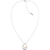 Collar con colgante Calvin Klein para mujeres: Estilo elegante con contornos escultóricos y acabado pulido