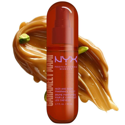 Perfume NYX Professional Makeup Caramelt Mami: Dulce Aroma a Caramelo para Cabello y Cuerpo, Vegano y Cruelty-Free