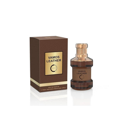 Vamos Leather Eau De Parfum Para Hombres, fragancia sofisticada con notas de madera y cuero, de 100ml