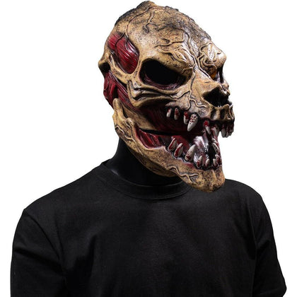 Máscara terrorífica de Halloween, diseño realista de zombi con rostro aterrador, material látex ecológico y seguro