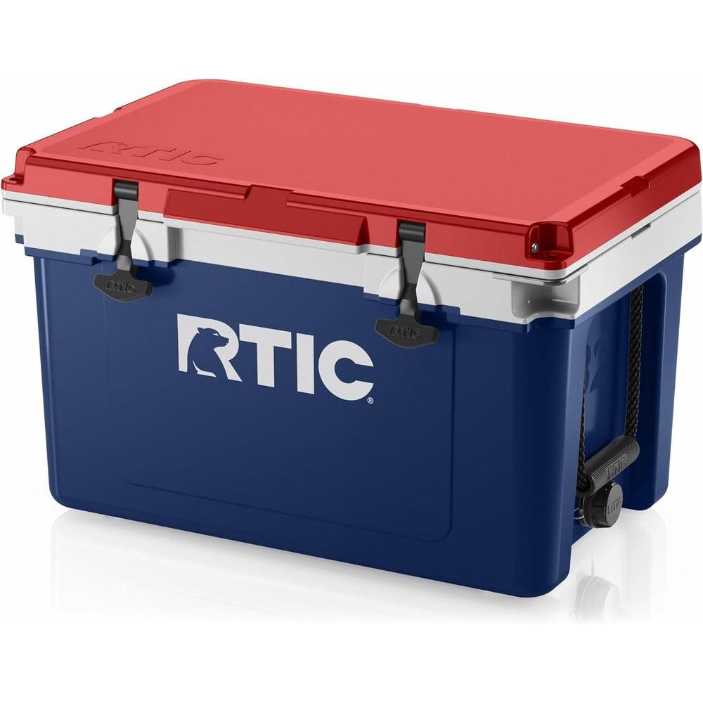 Enfriador ultraligero RTIC 32 cuartos con aislamiento portátil para bebidas, ideal para playa, camping, pesca y más actividades