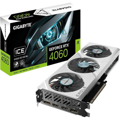 Tarjeta gráfica GIGABYTE GeForce RTX 4060 Eagle OC 8G, 3 ventiladores, 8 GB GDDR6, video GV-N4060EAGLEOC-8GD