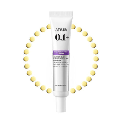 Anua Crema Revitalizante De Ojos Con Retinol 0.1% Cafeína Niacinamida 30g