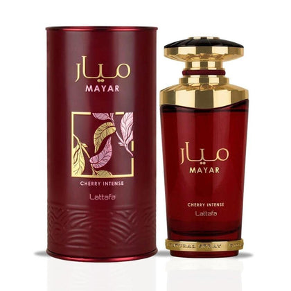 Lattafa Mayar Cherry Intense - Agua de perfume unisex, sofisticada fragancia de larga duración con notas orientales