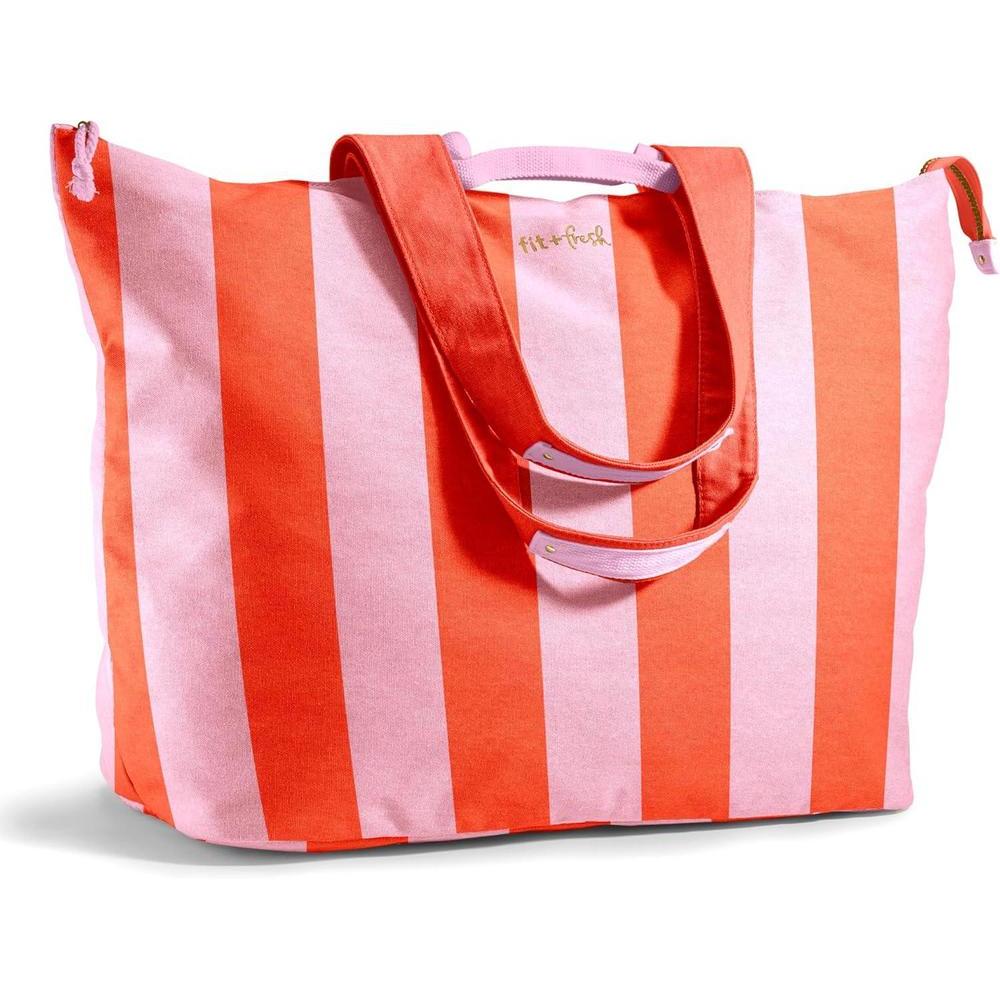 Fit & Fresh Bolso de Playa Grande para Mujer - Bolso de Viaje Extra Grande con Bolsillos
