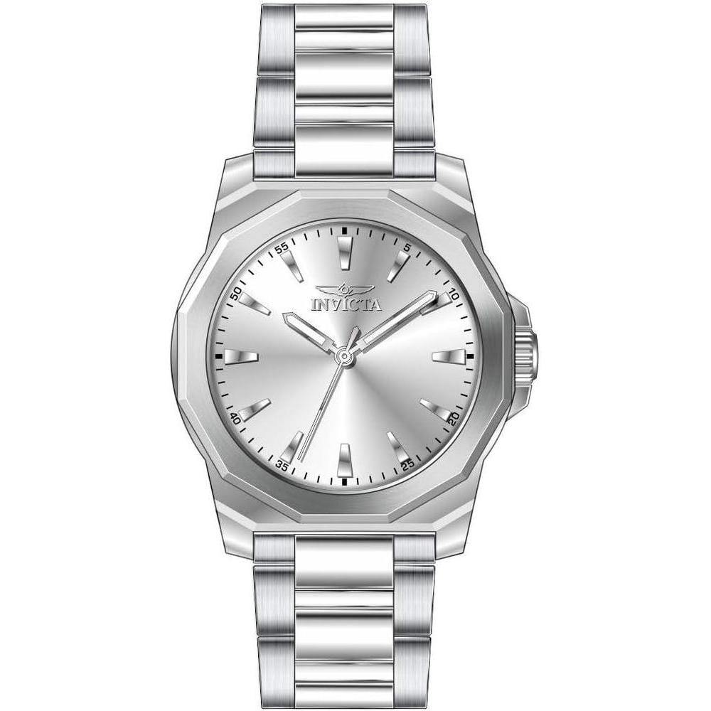 Invicta Speedway Reloj de cuarzo para hombre con correa de acero inoxidable y cierre de botón plegable