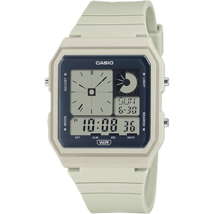 Reloj digital Casio POP Bio-Based con correa renovable, retroiluminación LED y alarma diaria