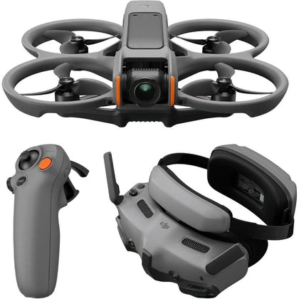 DJI Avata 2 Fly More Combo con batería y Goggles, dron FPV 4K de experiencia inmersiva, para principiantes y contenido POV