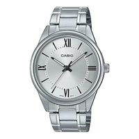 Reloj Casio analógico de acero inoxidable para hombre, resistente al agua, con movimiento de cuarzo japonés