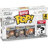 Funko Bitty Pop! Mini coleccionables de Harry Potter, paquete de 4 – Hermione, Hagrid, Ron y figura de persecución misteriosa