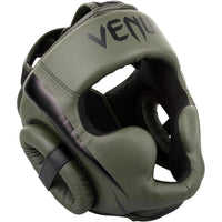 Casco protector Venum Elite: ligero y ajustable, perfecto para boxeo y MMA, con diseño ergonómico y malla ventilada