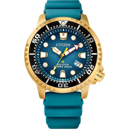Citizen Promaster Dive Eco-Drive con fecha, ISO Certificado, Manos y Marcadores Luminiscentes, Bisel Giratorio