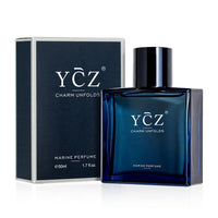 Ycz Charm Unfolds Perfume Marino para Hombres, Colonia Eau De Parfum de Larga Duración, Fragancia Oriental Amaderada
