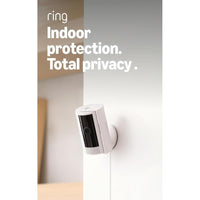 Cámara Ring Indoor para seguridad en el hogar o negocio con video HD de alta calidad y visión nocturna, color blanco