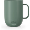 Ember Taza inteligente con control de temperatura, calentador de café controlado por aplicación y recargable con pantalla LED, verde salvia