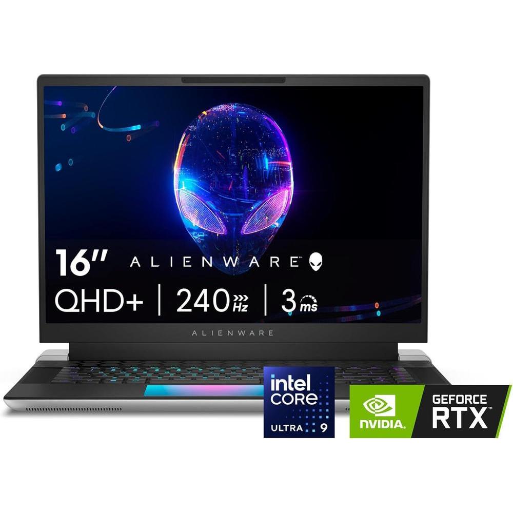 Alienware Gaming Laptop X16 R2, QHD+ Pantalla, Core i9, 32GB RAM, 1TB SSD, RTX 4080, Win 11, Plata Lunar