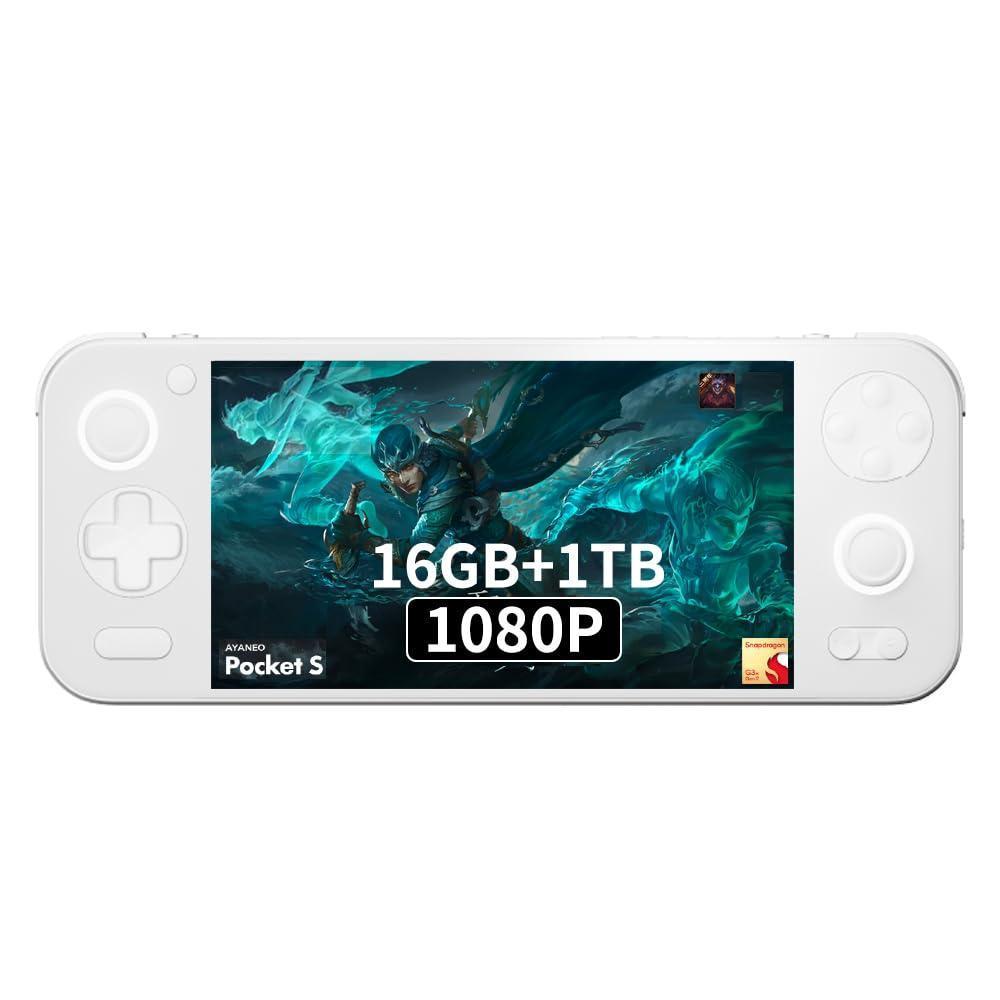 Consola Portátil AYANEO Pocket S con Android Snapdragon G3x Gen 2, 16GB RAM, 1TB Almacenamiento, Pantalla Completa