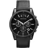 Reloj cronógrafo para hombre AX Armani Exchange, correa de cuero, acero inoxidable o silicona, moderno y resistente