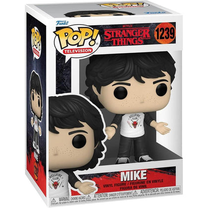 Funko Pop! TV: Stranger Things - Mike, figura de vinilo coleccionable, diseño estilizado para fanáticos y coleccionistas