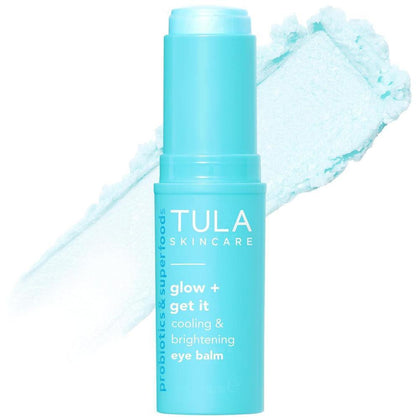 Bálsamo Para Ojos Tula Glow & Get It, Hidrata E Ilumina Área Debajo De Ojos, Trata Ojeras, Portátil Y Perfecto Para Usar En Movimiento, 10g