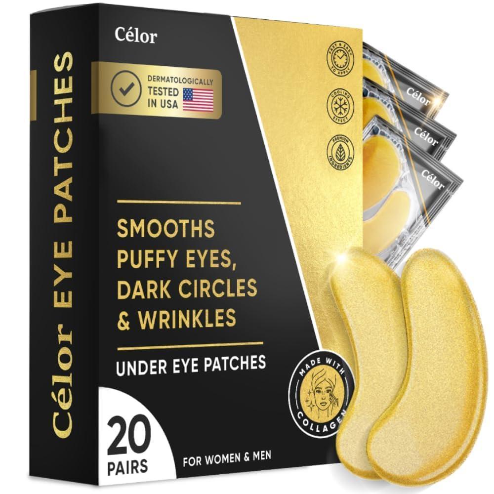 Under Eye Patches aminoácidos y colágeno para ojeras e hinchazón