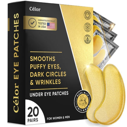 Under Eye Patches aminoácidos y colágeno para ojeras e hinchazón