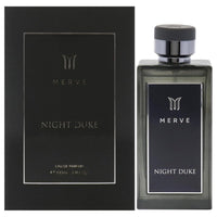 Merve Night Duke para hombre - Perfume elegante con flores y ámbar gris, notas marinas refrescantes