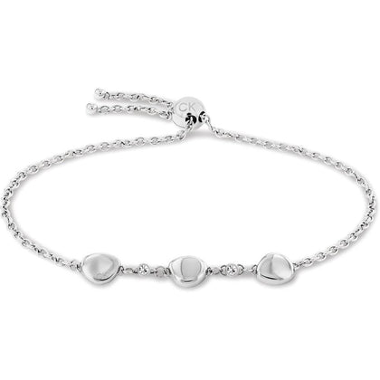 Calvin Klein Pulsera de cadena de joyería ajustable para mujer