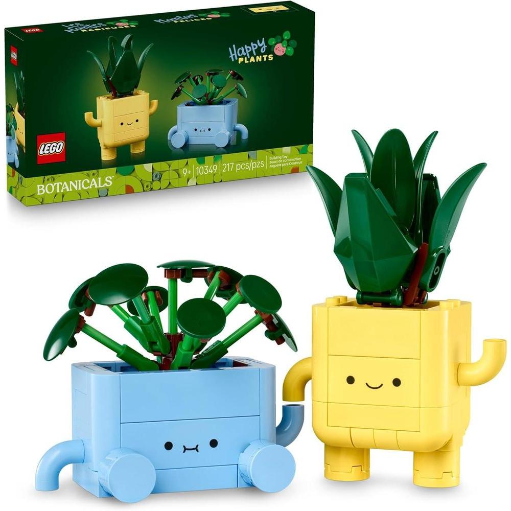 LEGO Botanicals Happy Plants para niños de 9+ - Decoración para escritorio - Regalo perfecto para jóvenes aficionados a las plantas