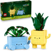 LEGO Botanicals Happy Plants para niños de 9+ - Decoración para escritorio - Regalo perfecto para jóvenes aficionados a las plantas