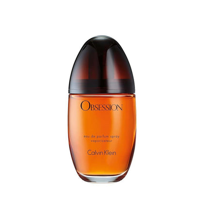 Calvin Klein Obsession Eau de Parfum ambarino para mujer con mandarina, bergamota, jazmín y pachulí, fragancia de lujo