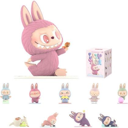 POP MART Figuras de The Monsters Lazy Yoga, figuras sorpresa coleccionables para decoración y regalo, estilo caja ciega aleatoria