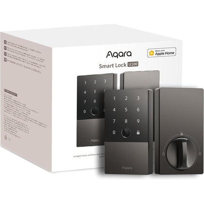 Cerradura inteligente Aqara U100 sin llave, compatible con Apple HomeKit, Alexa, Google e IFTTT, con teclado táctil y Bluetooth