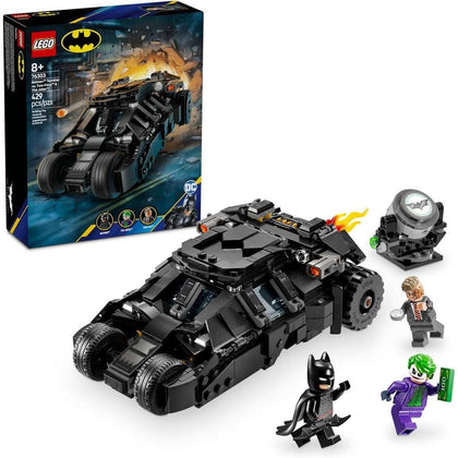 LEGO DC Batman Tumbler vs Two Face & The Joker Toy Building Set – Superhéroe Batmobile para niños, idea de regalo para cumpleaños