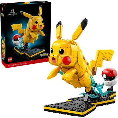 LEGO Pokémon Pikachu y Poké Ball - Set de construcción coleccionable para adultos, decoración de oficina o regalo